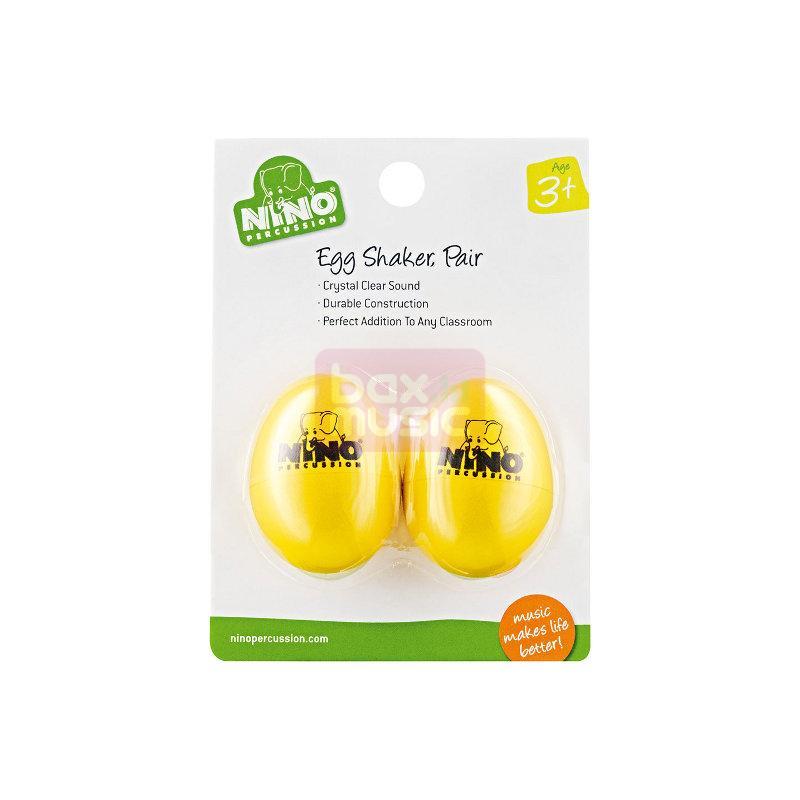 Nino Percussion NINO540Y-2 egg shaker geel 1 paar