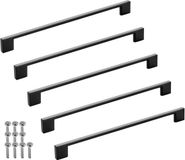 SOTECH 5 stuks meubelgrepen BLACKLINE XII BA 256 mm zwart mat aluminium
