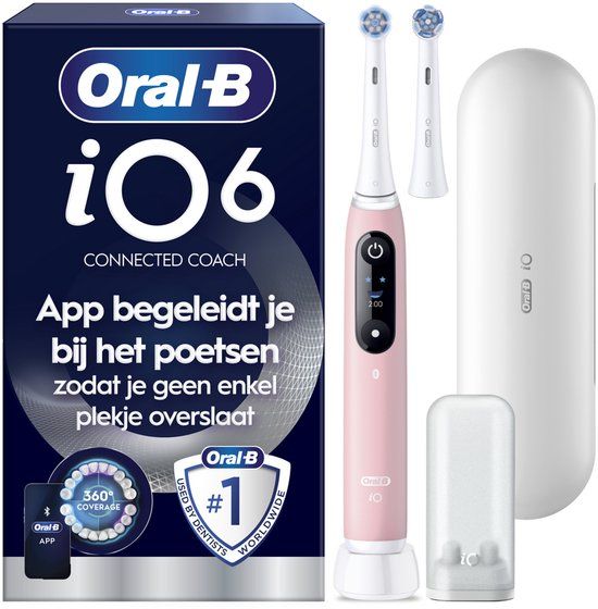 Oral-B iO6N Elektrische Tandenborstel - Beige, Wit