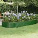 vidaXL Plantenbak 296x140x36 cm gegalvaniseerd staal groen