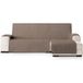 ECOMMERC3 Chaise longue bankhoes, normaal rechts, veelzijdig verstelbaar en eenvoudig aan te brengen, bekleding voor Chaise Longue, rechts, bruin