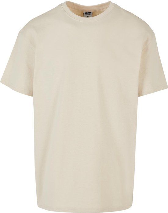 Urban Classics Heavy Oversized Heren T-shirt - Ivoorkleurig - XL