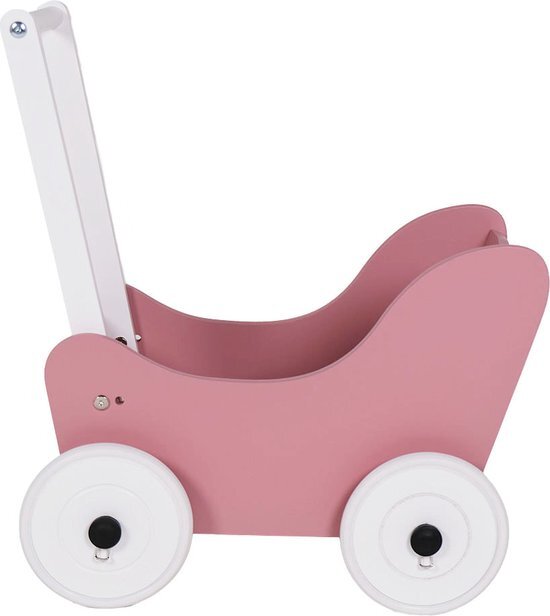 Bandits & Angels Houten poppenwagen Little Angel pink