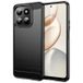 Honor Coque Honor 400 Smart/X7d 4G en TPU Brossé - Fibre de Carbone - Noire