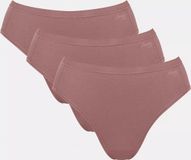 Sloggi GO Daily Cotton Tai 3P Dames Onderbroek - Cacao - Maat XL