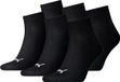 Puma 6-Paar Sneaker sokken met zachte badstof zool - Ademend mesh gedeelte - Elastisch katoen - Wit - Zwart - Grijs - 42