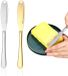 Unyqoos® Ensemble élégant de couteaux à beurre avec design ergonomique pour une utilisation polyvalente en cuisine