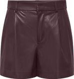 Only Broek Onlsmooth Hw Faux Lea Shorts Cc Pnt 15351265 Fudge Dames Maat - XL