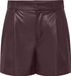Only Broek Onlsmooth Hw Faux Lea Shorts Cc Pnt 15351265 Fudge Dames Maat - XL