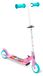 Trottinette pliable, ABEC 5, réglable en hauteur, aluminium, rose-bleu