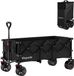 LifeGoods Chariot de transport - XXL - Pliable - 300L - Capacité de charge 150KG - Noir