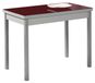 Bordeaux Table de salle à manger extensible, 90x50 cm, avec 2 rallonges