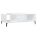 vidaXL Salontafel Hoogglans Wit 103,5x60x35 cm