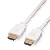 Secomp HDMI High Speed kabel met Ethernet, wit 1,0m