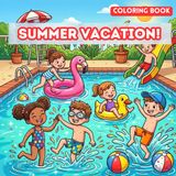 Summer Vacation Coloring Book for Kids: For All Skill Levels
