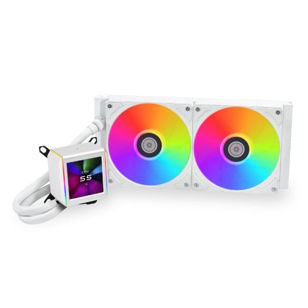Lian Li GA II LCD 280 AIO White - Liquid Cooling System - 280mm Radiator