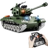 Pershing RC tank - Jouets - 1:18 - 2,4 GHz - Bombes à eau et BBs - Fumée et son