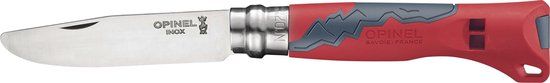 Opinel No.07 Outdoor Junior Zakmes - RVS - Rood