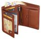 Portefeuille en cuir pour hommes Portefeuille RFID format vertical Portefeuille en cuir véritable (9900) Cognac