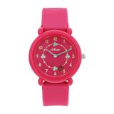 s.Oliver meisjes kinder quartz horloge, analoog, met siliconen band, roze, 5 bar waterbestendig, geleverd in een horloge geschenkdoos, 2036533