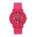 s.Oliver meisjes kinder quartz horloge, analoog, met siliconen band, roze, 5 bar waterbestendig, geleverd in een horloge geschenkdoos, 2036533