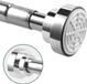 Tringle de douche extensible 80-140 cm Acier Argent