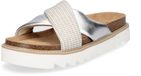 Tamaris - Femme - Mule - Argent - Cuir - Talon bloc - Taille 36