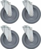 vidaXL Zwenkwielen met boutgaten 4 st 125 mm