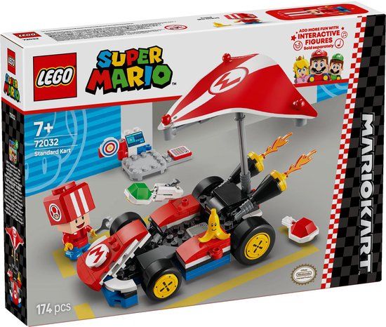 LEGO Mario Kart - Standaardkart (72032) - Bouwset met Super Mario Figuur
