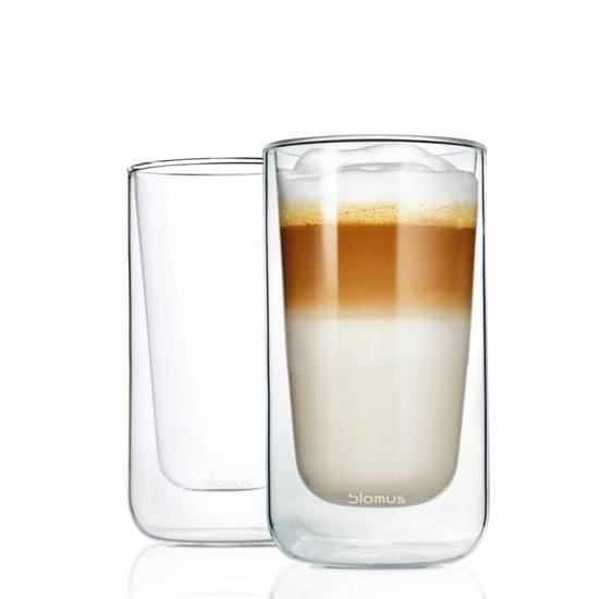 Blomus Dubbelwandig glas NERO latte macchiato set/4 stuks