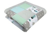 Medi Partners Kruipdeken 100% Katoen 100x100cm Multifunctioneel Dik Zacht Speelkleed Babyboxinzet