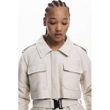 Desigual gewatteerde jas beige