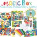 MAGIC BOX Kreativset 15 pièces Set de bulles de savon avec gobelet anti-déversement et marqueur double face