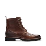 Clarks Batcombe Lord Veterboots Heren - Dark Tan Leather - Maat 44