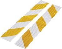 TOOLCRAFT Ruban réfléchissant RTS Argent, Jaune (l x L) 40 cm x 60 mm 1 set(s)
