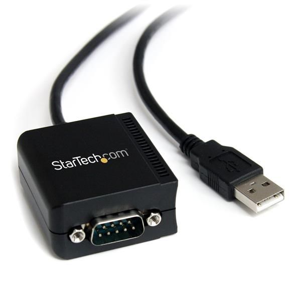 StarTech.com USB naar RS232 Seriële Adapter Verloopkabel met Optische Isolatie - 2.5m - Zwart