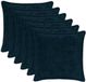 vidaXL Kussensloop 6 stuks Marineblauw 35 x 35 cm Nep Konijnenbont