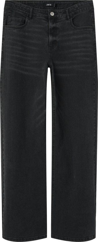 LMTD NAME IT Meisjes Jeans NLFBLI DNM NW R WIDE PANT NOOS - Black Denim - Maat 140