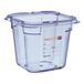 Araven boîte alimentaire GN1/6 ABS Bleu 150mm