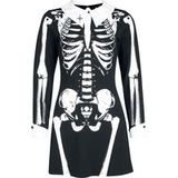 Ghost EMP Signature Collection Ghost Mini-jurk - S tot XL - voor Vrouwen - zwart-wit