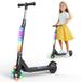 SISIGAD Elektrische step voor kinderen, 6-8-10 jaar, elektrische scooter, 5,3 inch met kleurrijk ledlicht en 3 verstelbare hoogtes, kinderstep, maximale snelheid 10 km/u, maximale belasting 70 kg