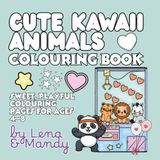 Cute Kawaii Animals: Fun, Playful Colouring Pages for Kids Ages 4–8