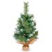 Mini kerstboom, 60 cm kleine kerstboom met besneeuwde gemengde dennennaalden, decoratie voor Kerstmis, kantoor, woonkamer, keuken, vensterbank, Kerstmis, desktop, eettafel
