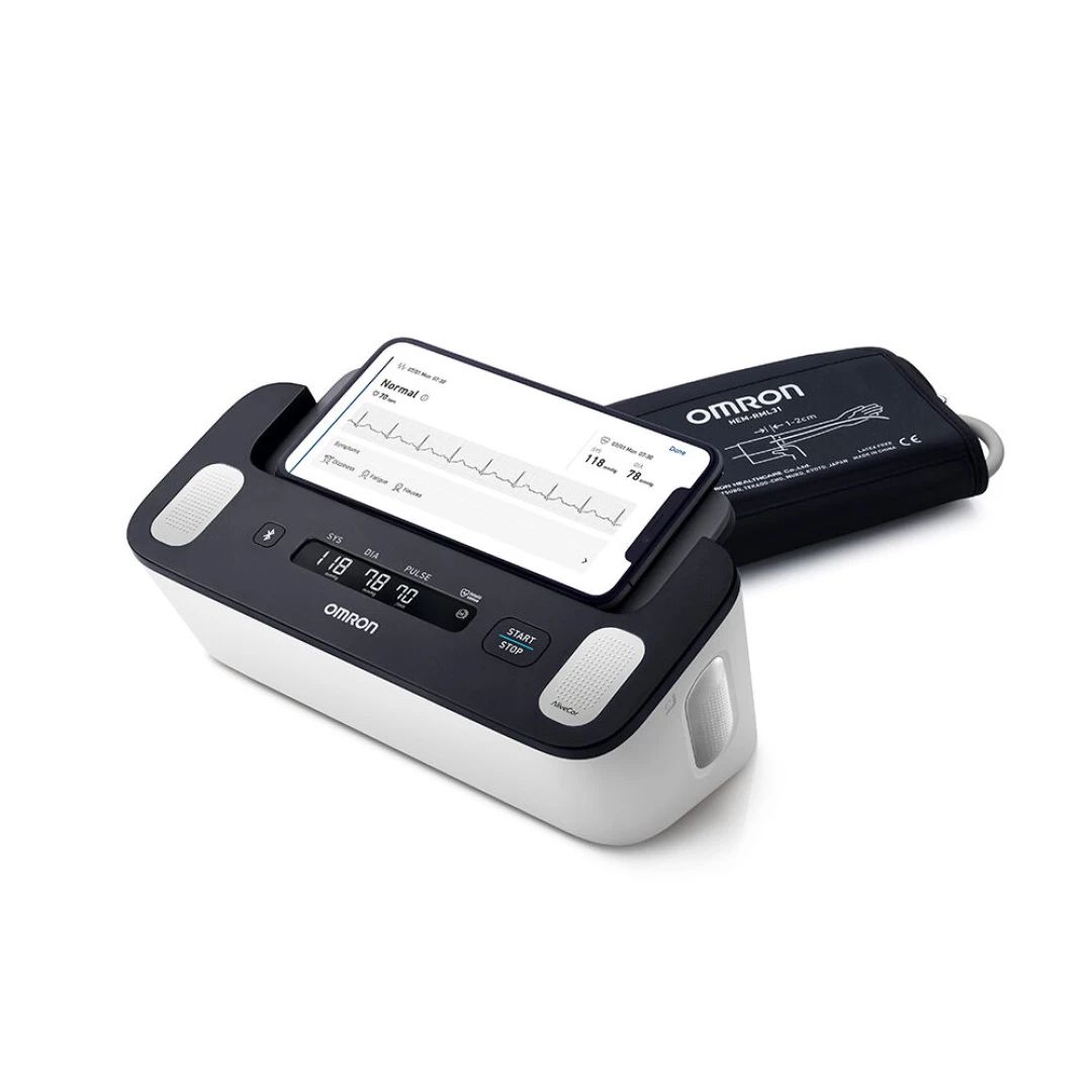 OMRON COMPLETE - Smart Bloeddrukmeter Bovenarm - ECG Monitor - Klinisch Gevalideerd - met Mobiele App