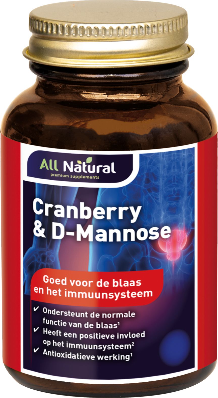 All Natural Cranberry & D-Mannose Capsules - 8715066421004