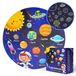 Système solaire puzzle 70 pièces - Rond XL 58 cm - Lumineux dans le noir - 3 à 8 ans