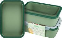Bourgini Frosti Bits – Diepvriesbakjes set – 3 Siliconen Meal Prep Bakjes – 1400ml Voordeelset – Lekvrij – BPA-vrij