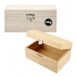 Creativ Create Crafts Houten schatkist met gebogen deksel en metalen sluiting, bruin, 16,5 x 11 x 8,55
