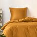 Icecat Ensemble de literie 100% coton, satin 320 fils, comprenant une housse de couette et une taie d'oreiller de 80x80 cm