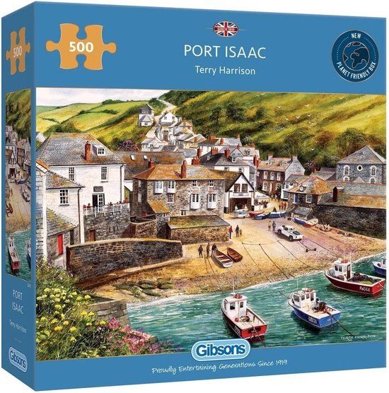Gibsons legpuzzel Port Isaac - Terry Harrison (500 stukjes) - 6+ jaar